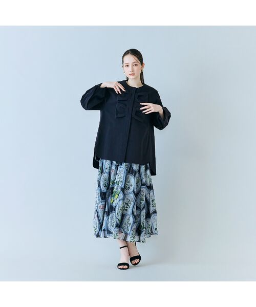 Rose Tiara / ローズティアラ ノーカラージャケット | ダブルリボンジャケット | 詳細16