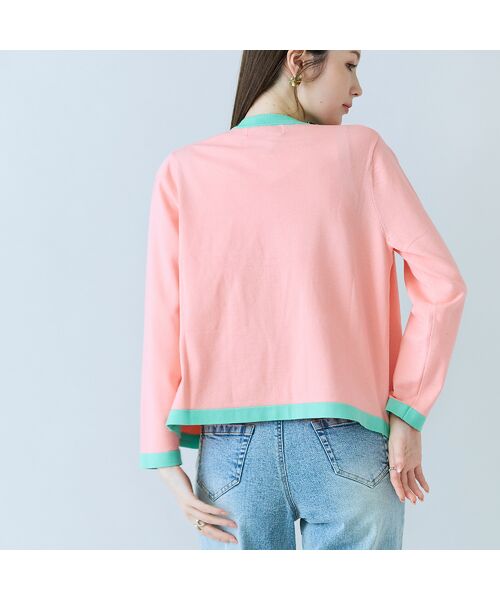 Rose Tiara / ローズティアラ ニット・セーター | バイカラーパイピングニットアンサンブル | 詳細9