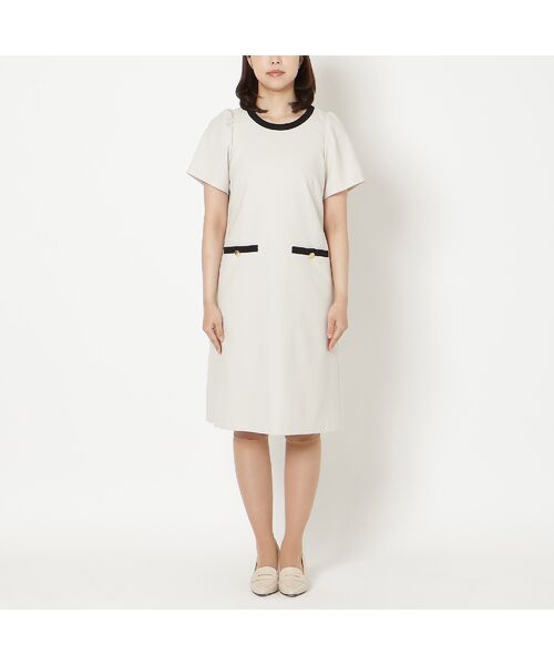 Rose Tiara / ローズティアラ ミニ丈・ひざ丈ワンピース | 【接触冷感/イージーケア】リネンライクバックリボンワンピース | 詳細6