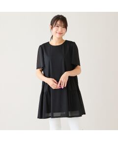 Rose Tiara / ローズティアラ シャツ・ブラウス | 【セットアップ対応】サイドティアード切替シアーチュニック