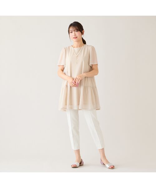 Rose Tiara / ローズティアラ シャツ・ブラウス | 【セットアップ対応】サイドティアード切替シアーチュニック | 詳細6