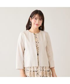 Rose Tiara / ローズティアラ ノーカラージャケット | 【接触冷感/吸水速乾】ノーカラージャケット