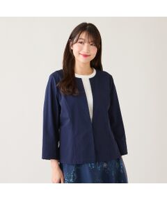 Rose Tiara / ローズティアラ ノーカラージャケット | 【接触冷感/吸水速乾】ノーカラージャケット