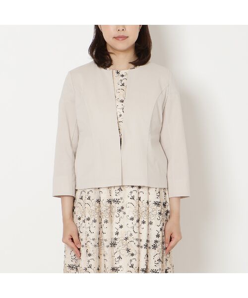 Rose Tiara / ローズティアラ ノーカラージャケット | 【接触冷感/吸水速乾】ノーカラージャケット | 詳細4