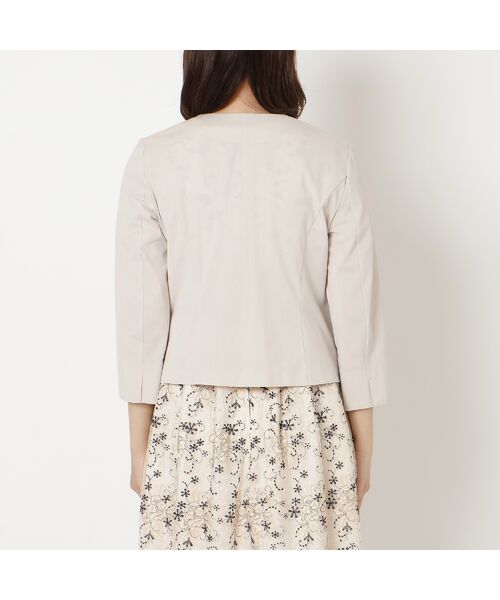 Rose Tiara / ローズティアラ ノーカラージャケット | 【接触冷感/吸水速乾】ノーカラージャケット | 詳細6