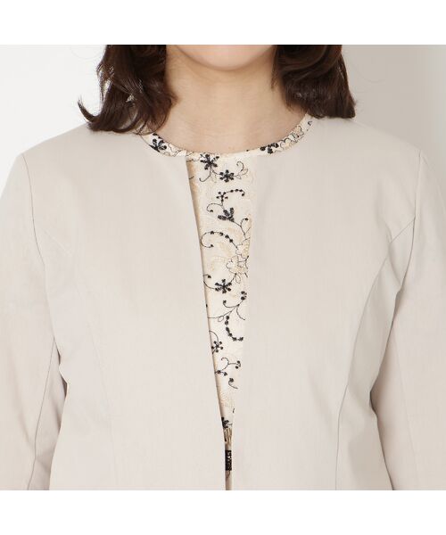 Rose Tiara / ローズティアラ ノーカラージャケット | 【接触冷感/吸水速乾】ノーカラージャケット | 詳細7