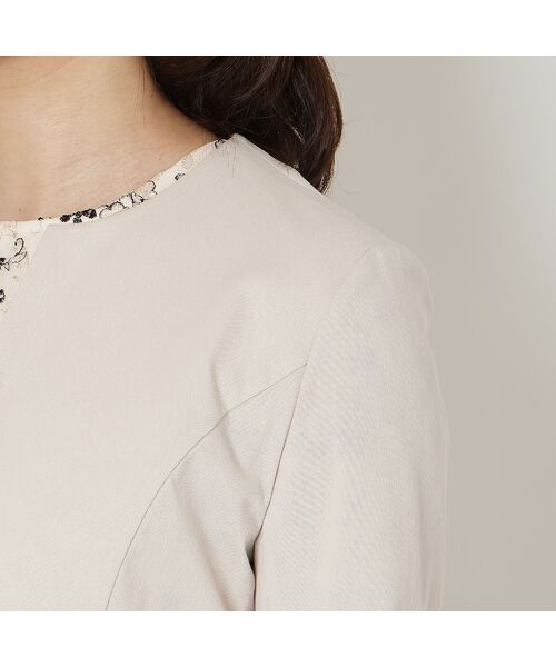 Rose Tiara / ローズティアラ ノーカラージャケット | 【接触冷感/吸水速乾】ノーカラージャケット | 詳細8