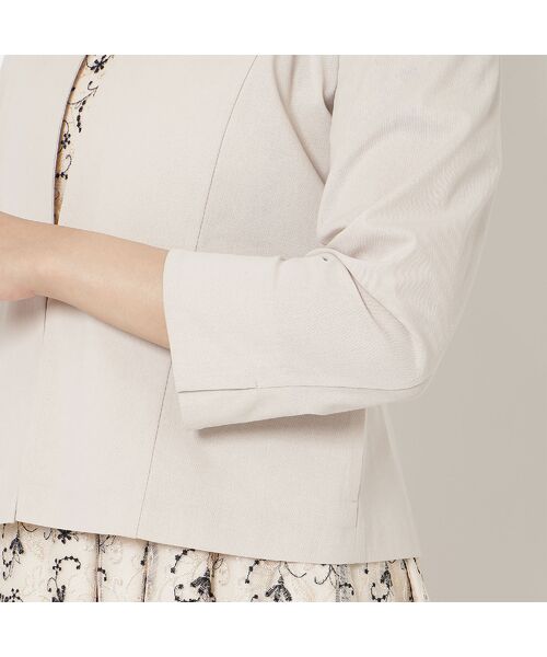 Rose Tiara / ローズティアラ ノーカラージャケット | 【接触冷感/吸水速乾】ノーカラージャケット | 詳細9