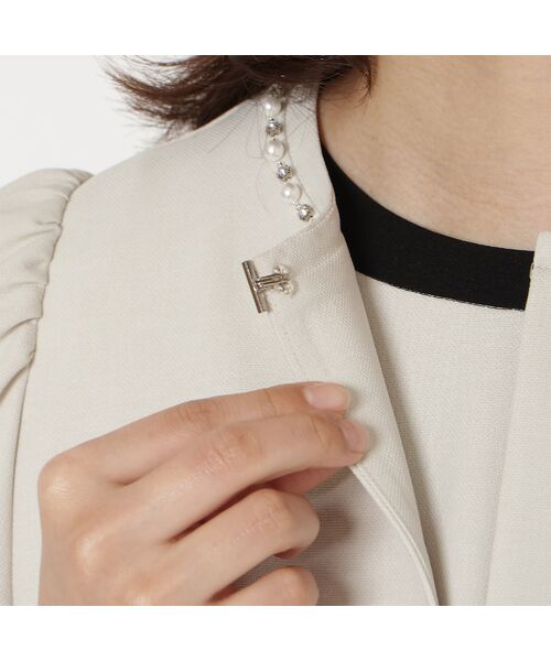 Rose Tiara / ローズティアラ ノーカラージャケット | 【UVカット/イージーケア】ノーカラージャケット | 詳細16