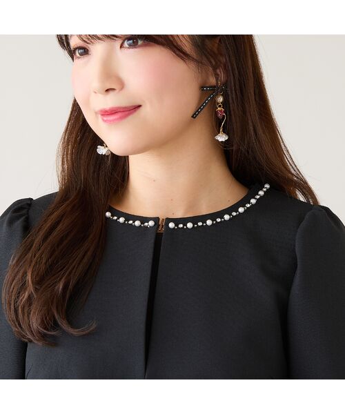 Rose Tiara / ローズティアラ ノーカラージャケット | 【UVカット/イージーケア】ノーカラージャケット | 詳細7