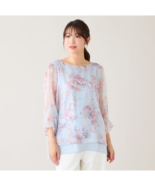 Rose Tiara / ローズティアラ シャツ・ブラウス | 【大人気デザイン】バックリボンレイヤード風ブラウス | 詳細4