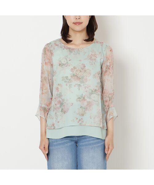 Rose Tiara / ローズティアラ シャツ・ブラウス | 【大人気デザイン】バックリボンレイヤード風ブラウス | 詳細8