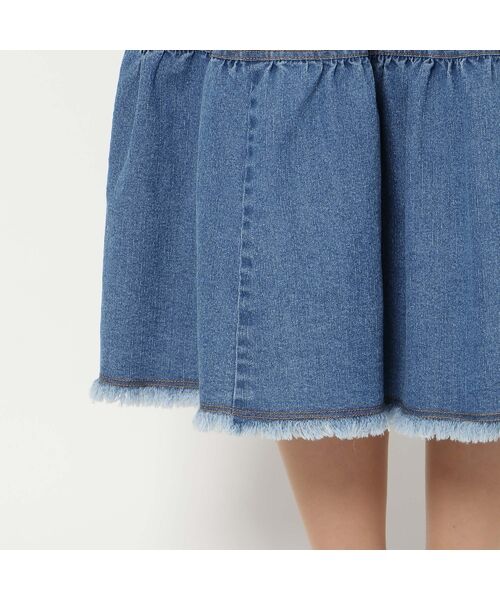 Rose Tiara / ローズティアラ ミニ・ひざ丈スカート | ティアードデニムスカート | 詳細12