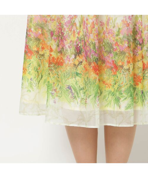 Rose Tiara / ローズティアラ ミニ・ひざ丈スカート | 【セットアップ対応】フラワーガーデンオーガンジースカート | 詳細17