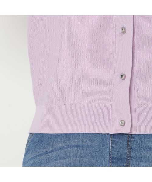 Rose Tiara / ローズティアラ ニット・セーター | 【綿100%】鹿の子編みビジューカーディガン | 詳細14