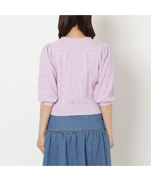 Rose Tiara / ローズティアラ ニット・セーター | 【綿100%】鹿の子編みビジューカーディガン | 詳細9