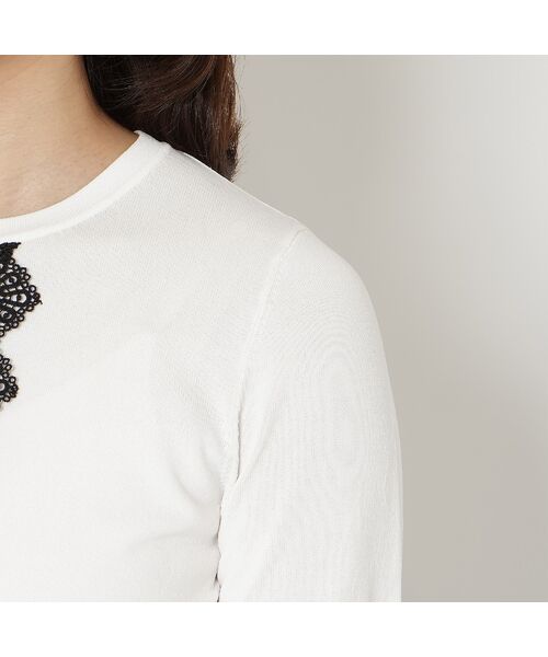 Rose Tiara / ローズティアラ ニット・セーター | レーストリミングニットカーディガン | 詳細13