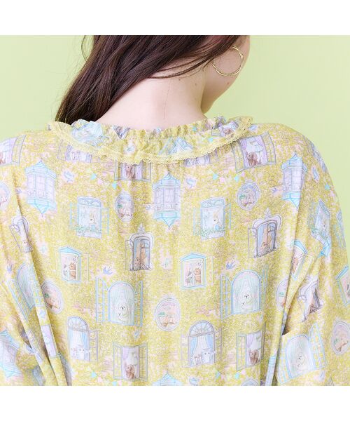 Rose Tiara / ローズティアラ ミニ丈・ひざ丈ワンピース | 【22fabric】ルームメイトPT/フリル襟ワンピース | 詳細4