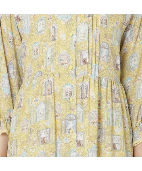 Rose Tiara / ローズティアラ ミニ丈・ひざ丈ワンピース | 【22fabric】ルームメイトPT/フリル襟ワンピース | 詳細16