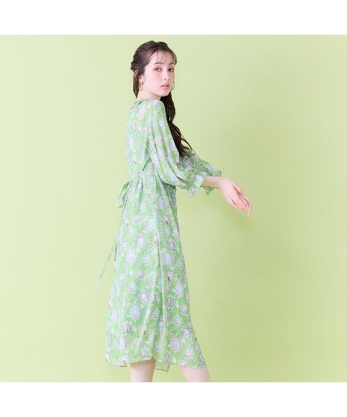 Rose Tiara / ローズティアラ ミニ丈・ひざ丈ワンピース | 【22fabric】ルームメイトPT/フリル襟ワンピース | 詳細7