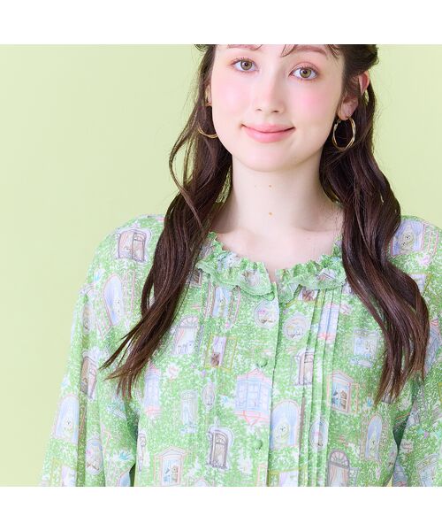 Rose Tiara / ローズティアラ ミニ丈・ひざ丈ワンピース | 【22fabric】ルームメイトPT/フリル襟ワンピース | 詳細9