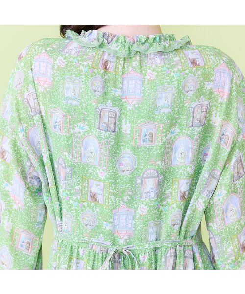 Rose Tiara / ローズティアラ ミニ丈・ひざ丈ワンピース | 【22fabric】ルームメイトPT/フリル襟ワンピース | 詳細10