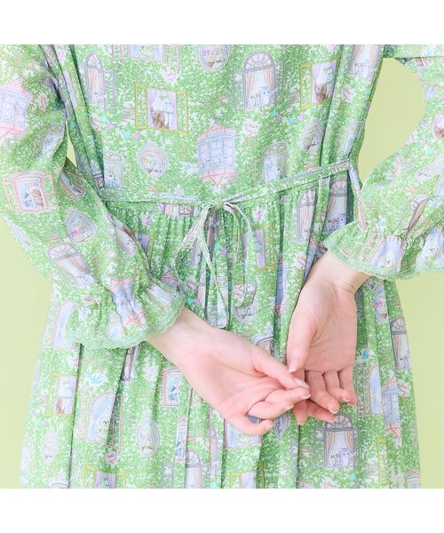 Rose Tiara / ローズティアラ ミニ丈・ひざ丈ワンピース | 【22fabric】ルームメイトPT/フリル襟ワンピース | 詳細11