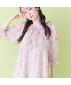 Rose Tiara / ローズティアラ シャツ・ブラウス | わんこプリントチュニックブラウス