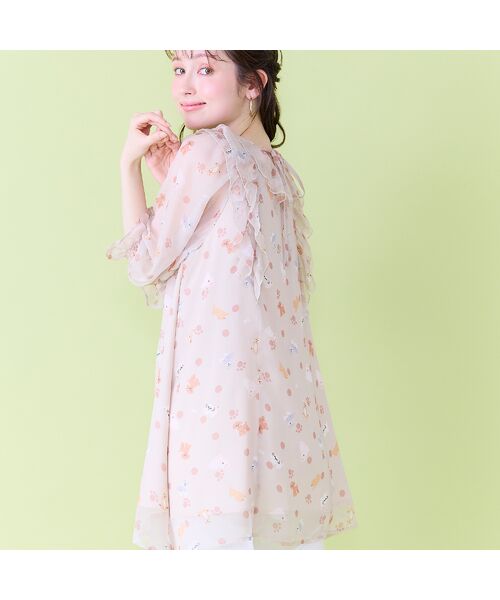 Rose Tiara / ローズティアラ シャツ・ブラウス | わんこプリントチュニックブラウス | 詳細5