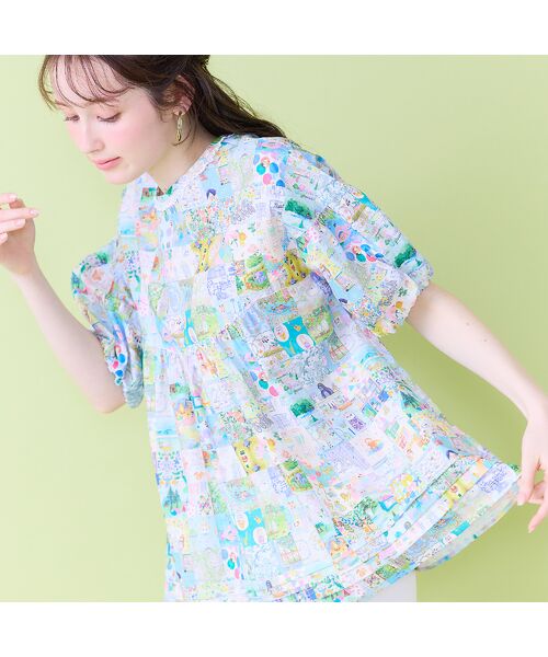 Rose Tiara / ローズティアラ シャツ・ブラウス | 【22fabric】アニバーサリーパッチワーク/ブラウス | 詳細1