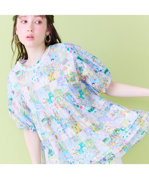 Rose Tiara / ローズティアラ シャツ・ブラウス | 【22fabric】アニバーサリーパッチワーク/ブラウス | 詳細2