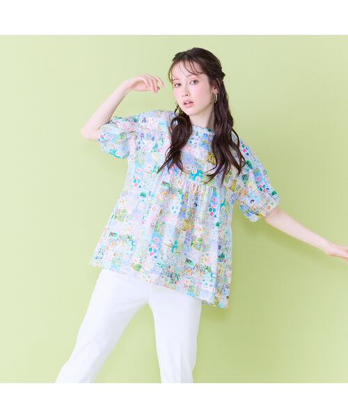 Rose Tiara / ローズティアラ シャツ・ブラウス | 【22fabric】アニバーサリーパッチワーク/ブラウス | 詳細4