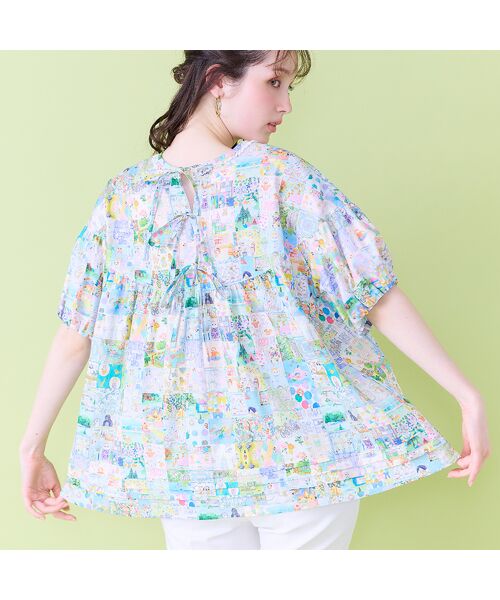 Rose Tiara / ローズティアラ シャツ・ブラウス | 【22fabric】アニバーサリーパッチワーク/ブラウス（ベージュ）