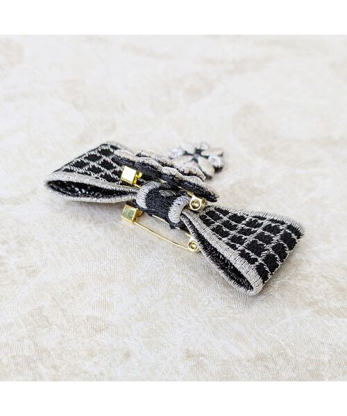 Rose Tiara / ローズティアラ ハット | 【3WAY】リボン刺繍ブローチ | 詳細2