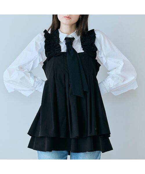 Rose Tiara / ローズティアラ シャツ・ブラウス | タックデザインビスチェ | 詳細1