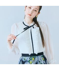 Rose Tiara / ローズティアラ シャツ・ブラウス | シアープリーツフリルブラウス