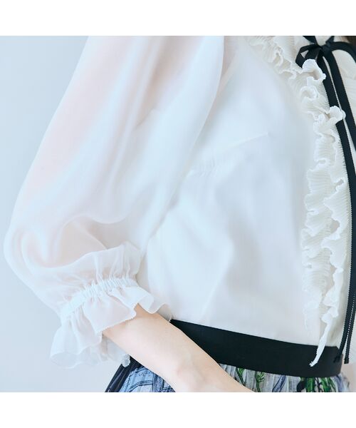 Rose Tiara / ローズティアラ シャツ・ブラウス | シアープリーツフリルブラウス | 詳細6