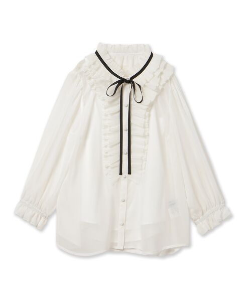 Rose Tiara / ローズティアラ シャツ・ブラウス | シアープリーツフリルブラウス | 詳細17