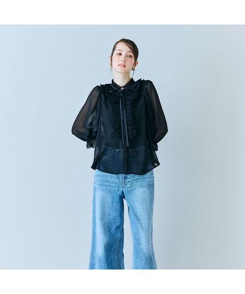 Rose Tiara / ローズティアラ シャツ・ブラウス | シアープリーツフリルブラウス | 詳細10