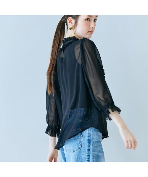 Rose Tiara / ローズティアラ シャツ・ブラウス | シアープリーツフリルブラウス | 詳細12