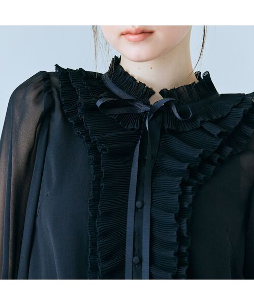 Rose Tiara / ローズティアラ シャツ・ブラウス | シアープリーツフリルブラウス | 詳細14