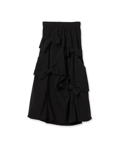 Rose Tiara / ローズティアラ ミニ・ひざ丈スカート | 立体リボンモチーフロングスカート | 詳細10