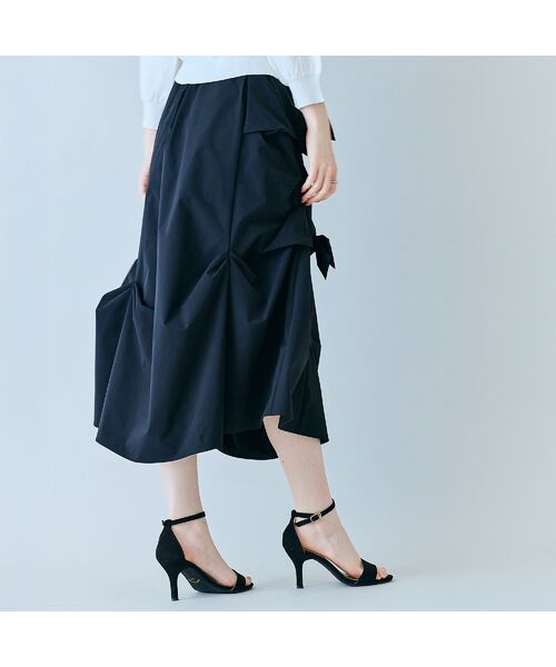 Rose Tiara / ローズティアラ ミニ・ひざ丈スカート | 立体リボンモチーフロングスカート | 詳細8