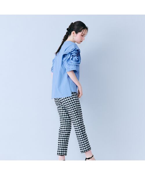 Rose Tiara / ローズティアラ ショート・ハーフ・半端丈パンツ | サブリナパンツ/ チェック | 詳細2