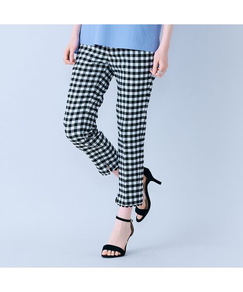 Rose Tiara / ローズティアラ ショート・ハーフ・半端丈パンツ | サブリナパンツ/ チェック | 詳細4