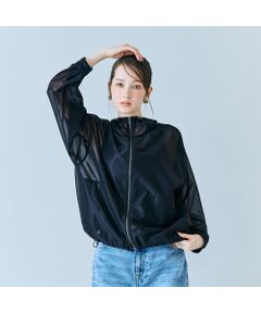 Rose Tiara / ローズティアラ ブルゾン | シアーメッシュジップアップブルゾン