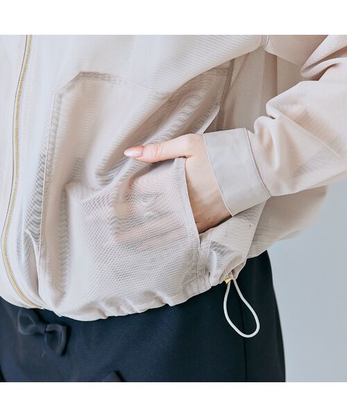 Rose Tiara / ローズティアラ ブルゾン | シアーメッシュジップアップブルゾン | 詳細5