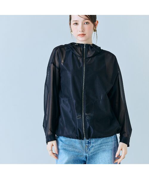 Rose Tiara / ローズティアラ ブルゾン | シアーメッシュジップアップブルゾン | 詳細8