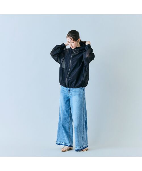 Rose Tiara / ローズティアラ ブルゾン | シアーメッシュジップアップブルゾン | 詳細11