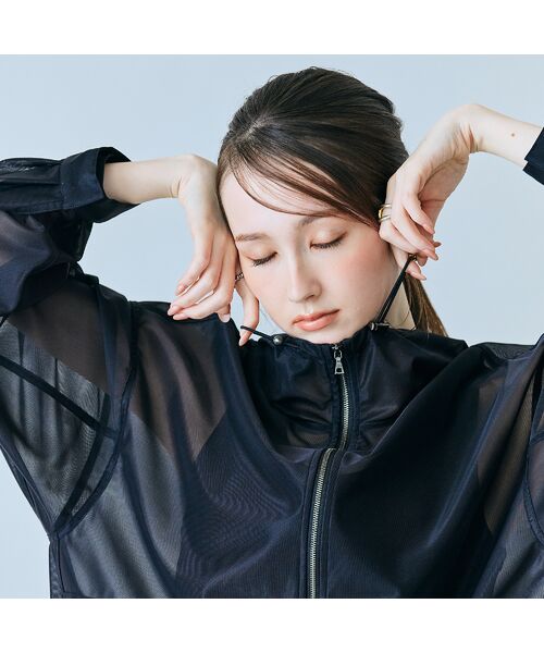 Rose Tiara / ローズティアラ ブルゾン | シアーメッシュジップアップブルゾン | 詳細13